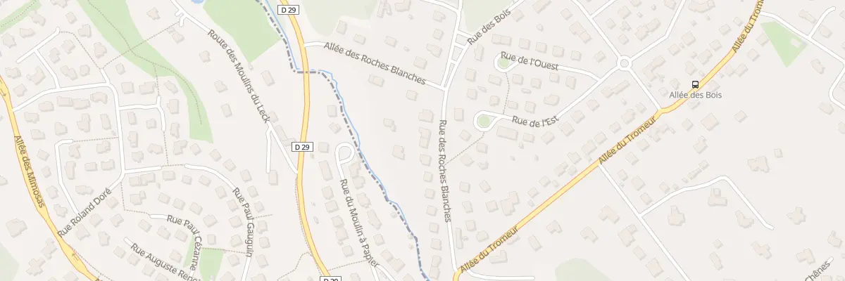 Plan du 17 Rue des Roches Blanches à Plouédern