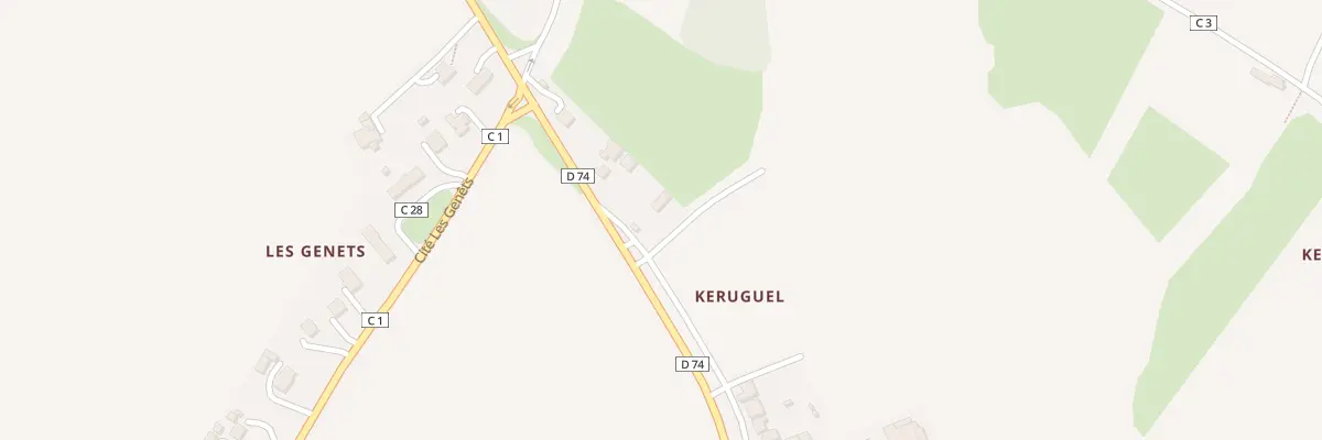 Plan du 4 Keruguel à Trémaouézan