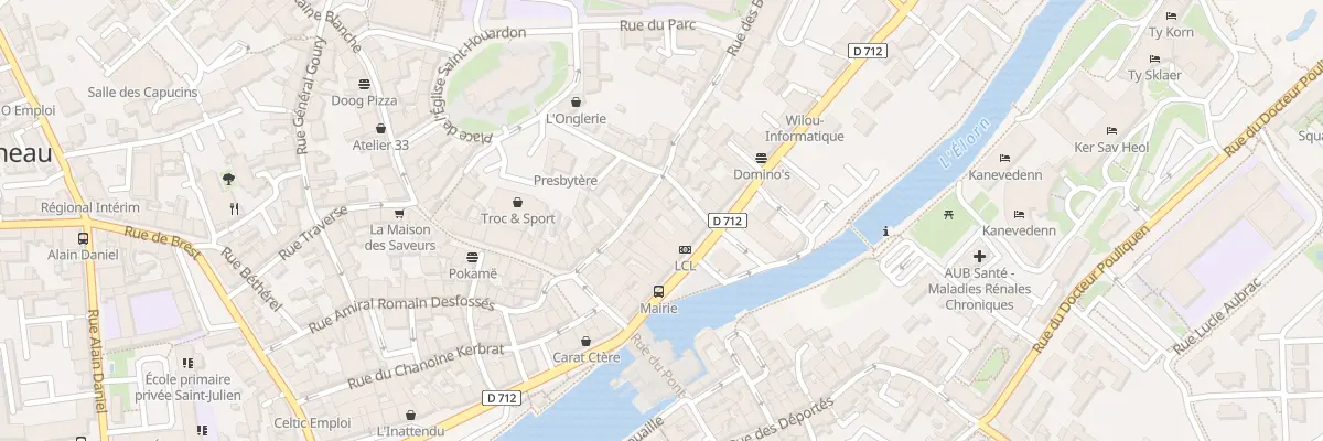 Plan du 10 Rue des Boucheries à Landerneau