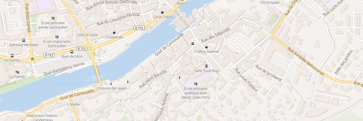 Plan du 11 Rue Saint-Thomas à Landerneau