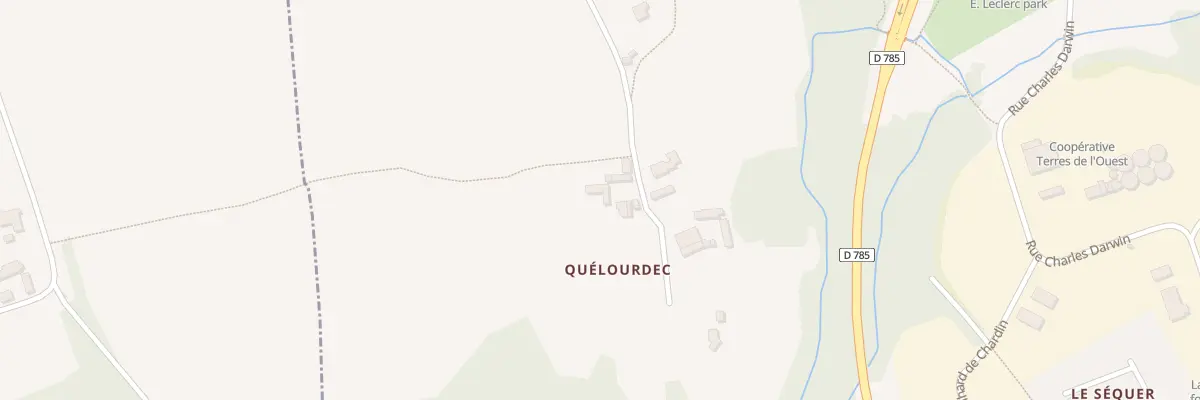 Plan du 9010 Quelourdec à Pont-l’Abbé