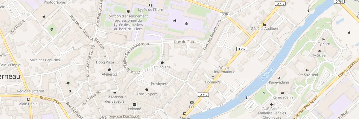 Plan du 21 Rue des Boucheries à Landerneau