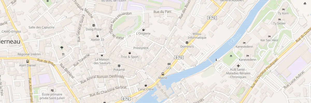 Plan du 9 Rue des Boucheries à Landerneau