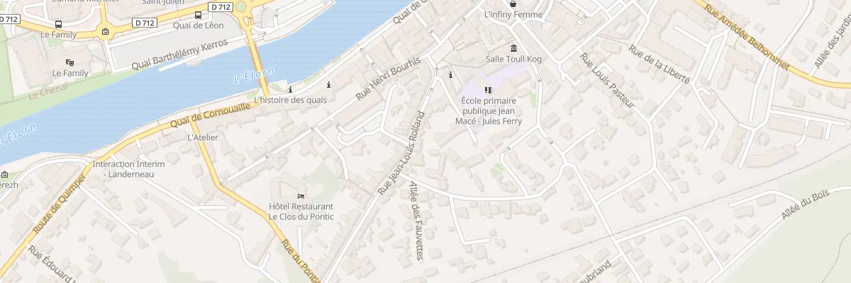 Plan du 23 Rue Jean-Louis Rolland à Landerneau