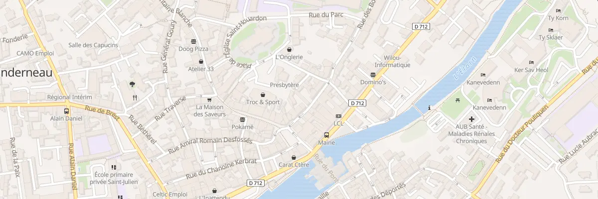 Plan du 7 Rue des Boucheries à Landerneau