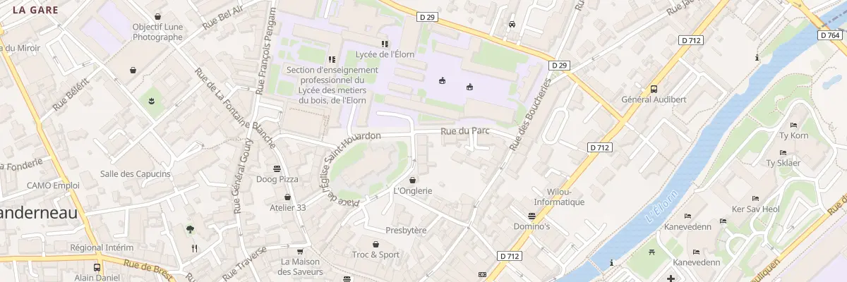 Plan du 10 Pl de l’Eglise à Landerneau