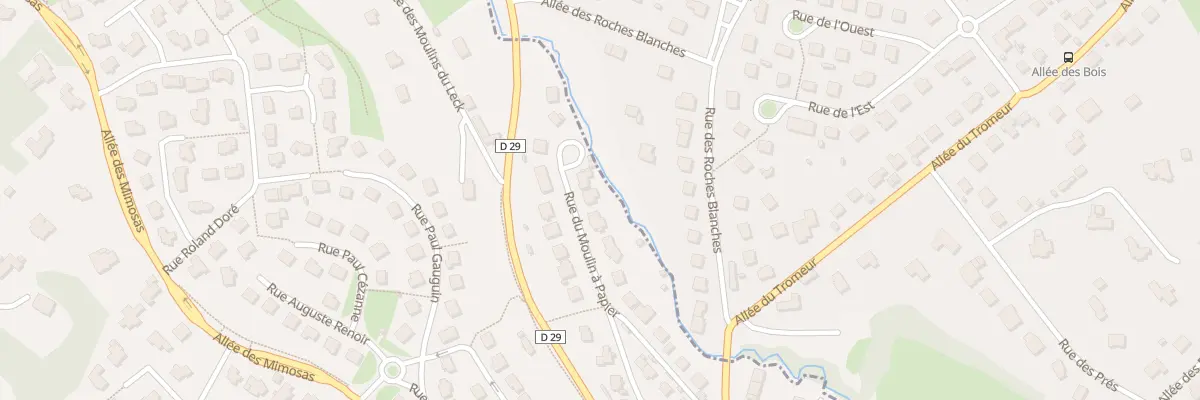 Plan du 18 Rue du Moulin à Papier à Landerneau