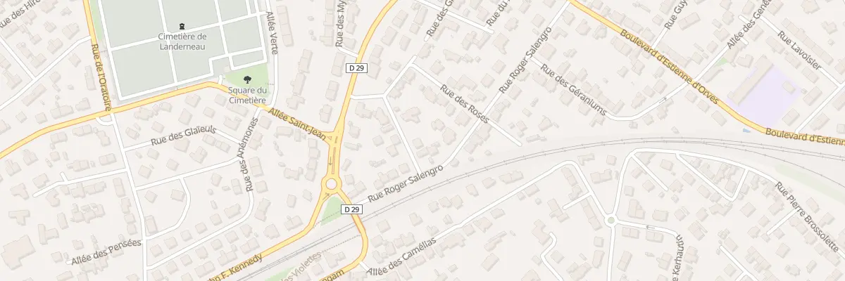 Plan du 4 Rue des Paquerettes à Landerneau