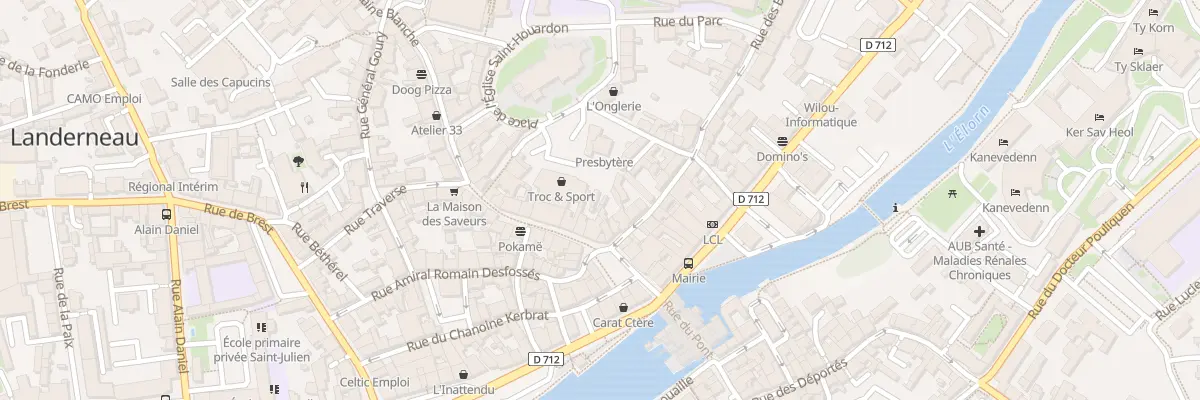 Plan du 7 Rue Traverse Boucheries à Landerneau