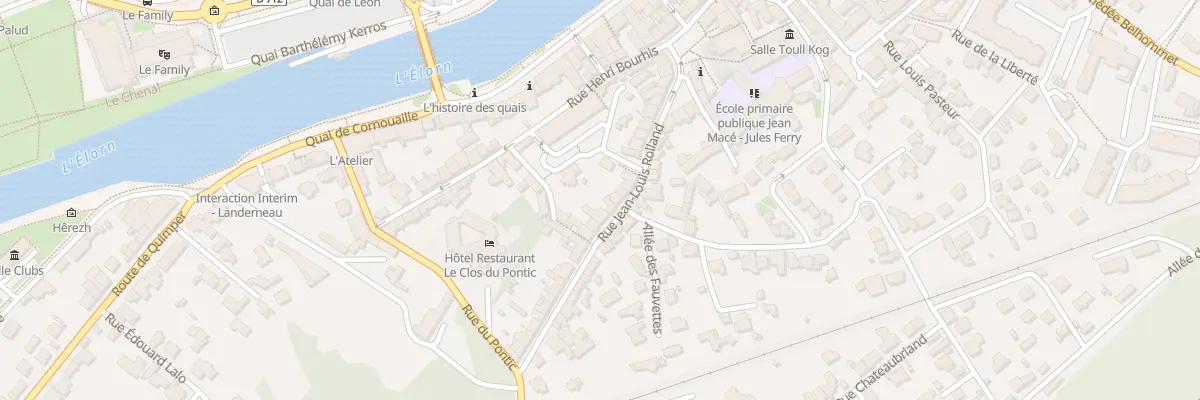 Plan du 30 Rue Jean-Louis Rolland à Landerneau