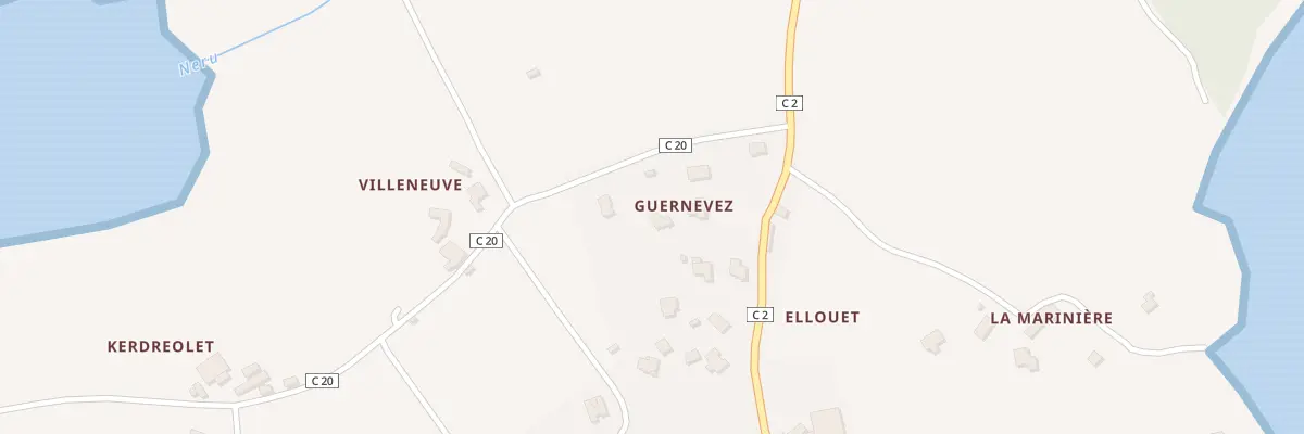 Plan du 5386 Guernevez à Hôpital-Camfrout