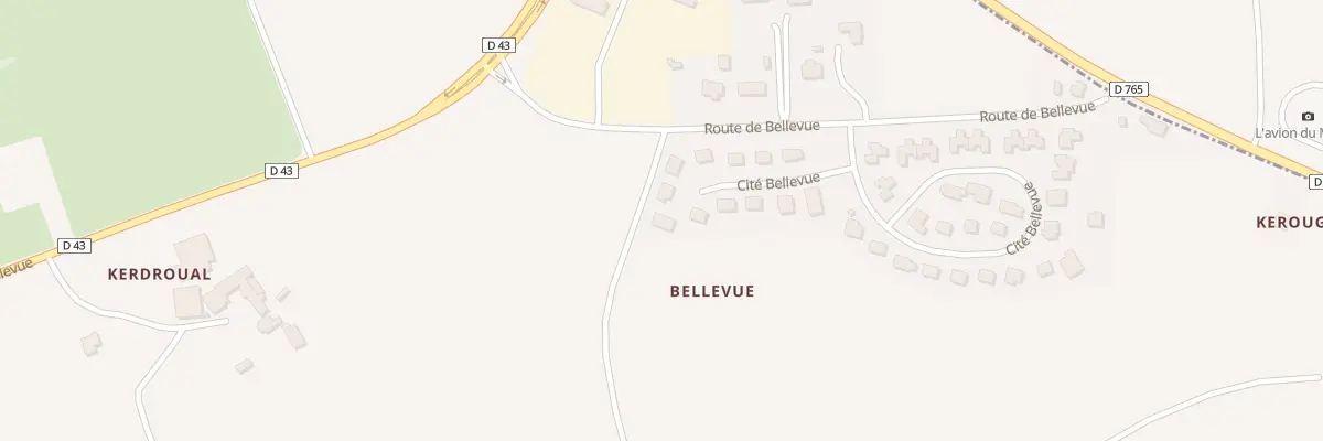 Plan du 166 Cité Bellevue à Gourlizon