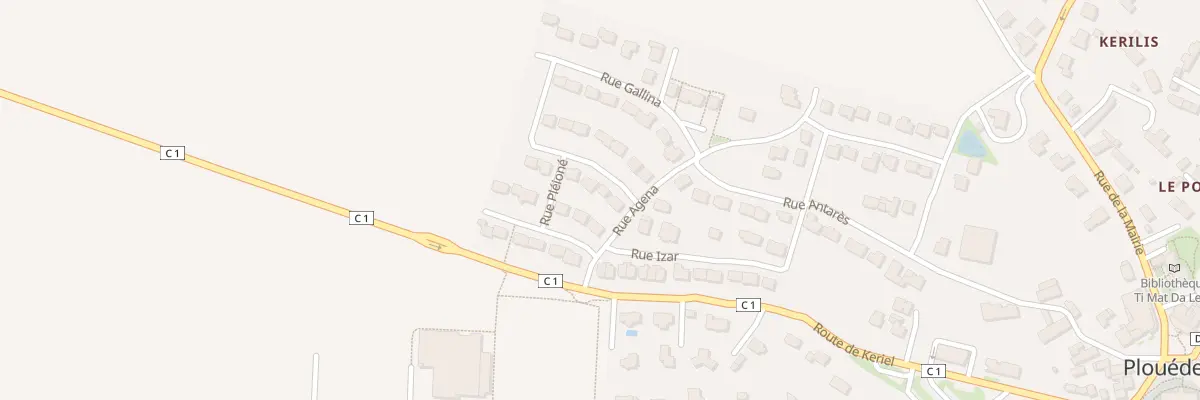 Plan du 3 Rue Polaris à Plouédern