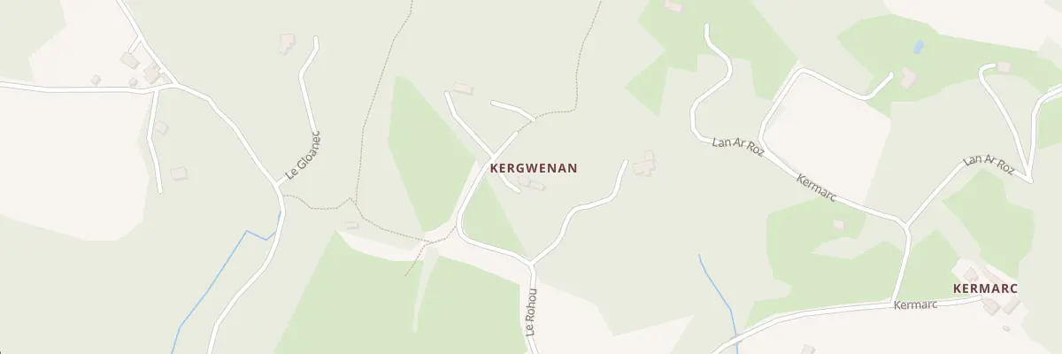 Plan du 135A Kergwenan à Kerlaz