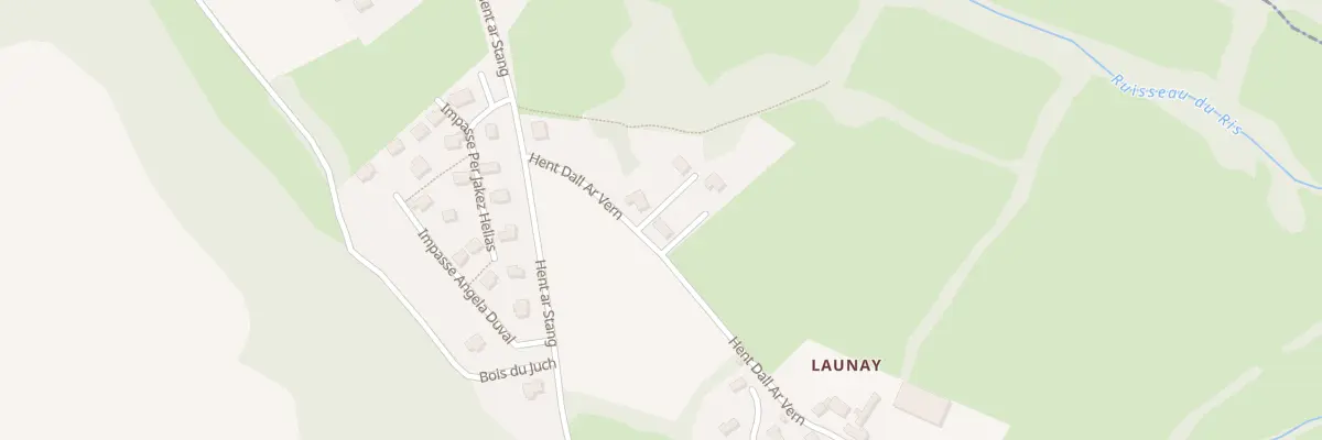Plan du 7 Hent Dall Ar Vern au Juch