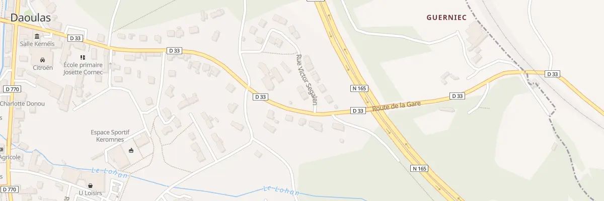 Plan du 2 Rue Victor Segalen à Daoulas