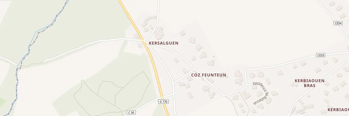 Plan du 5112 Kersalguen à Hôpital-Camfrout