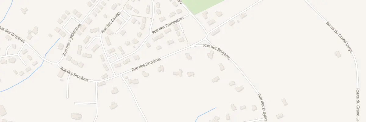 Plan du 5536F Rue des Bruyères à Treffiagat