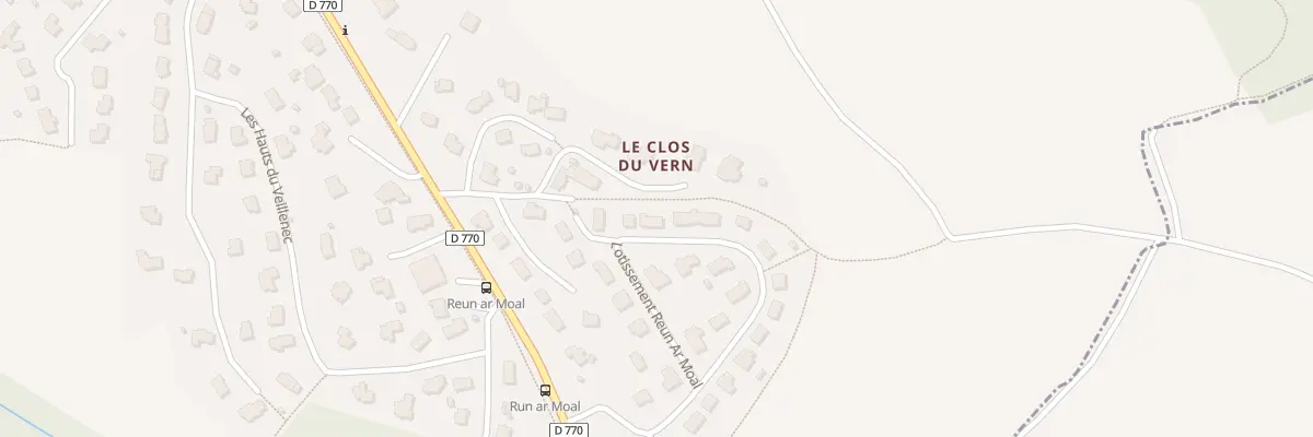 Plan du 11 Lot Reun Ar Moal à Daoulas