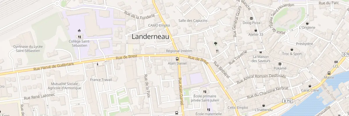 Plan du 29 Rue de Brest à Landerneau