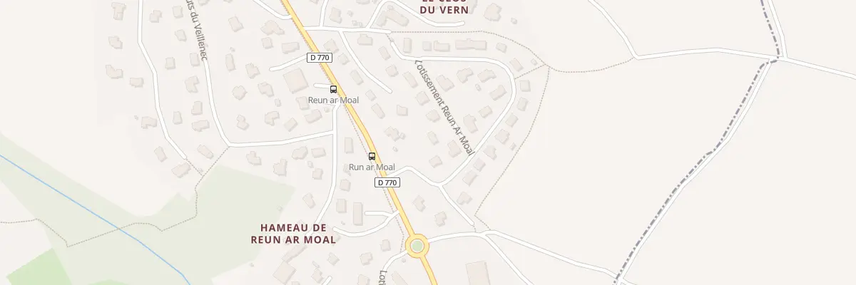 Plan du 6 Lot Reun Ar Moal à Daoulas