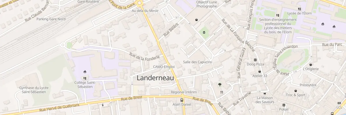 Plan du 12 Bd de la Gare à Landerneau