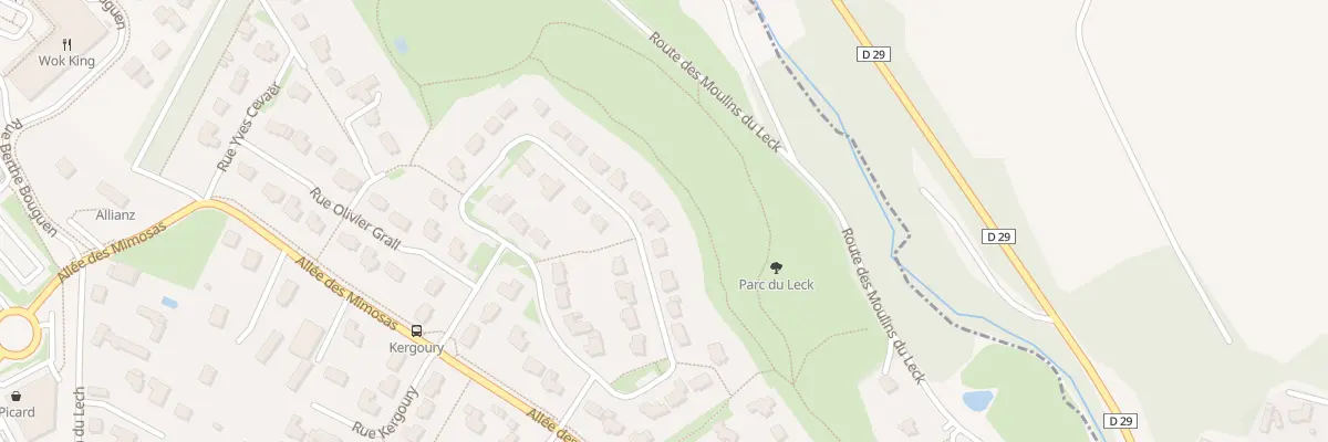 Plan du 36 Rue Benjamin Febvrier à Landerneau