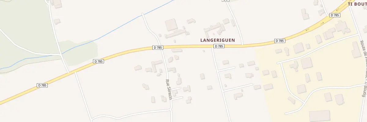 Plan du 278 Lanjerigen à Plomeur