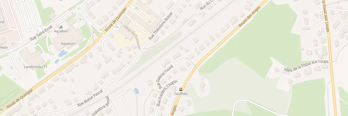 Plan du 5 Rue Gabriel Fauré à Landerneau