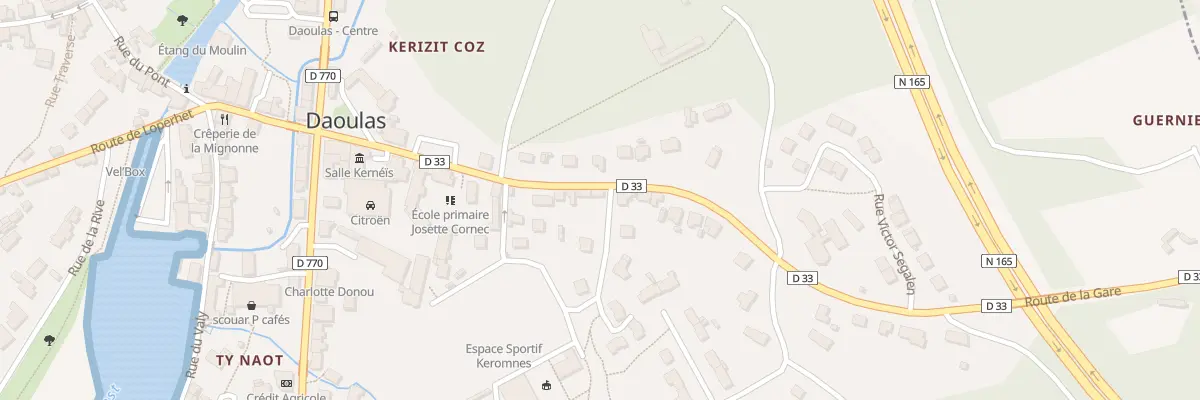 Plan du 17 Rte de la Gare à Daoulas