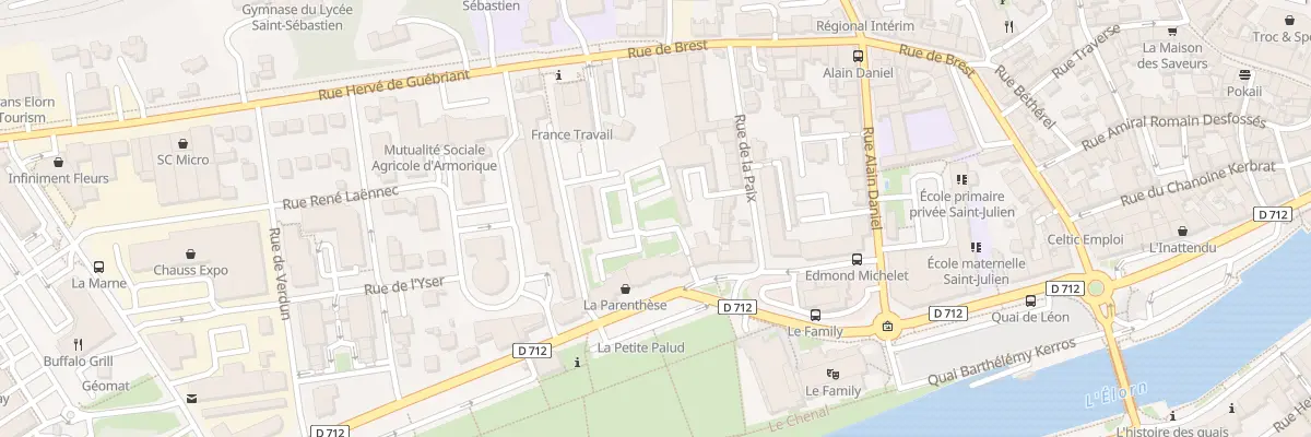 Plan du 160 Rte de la Petite Palud à Landerneau