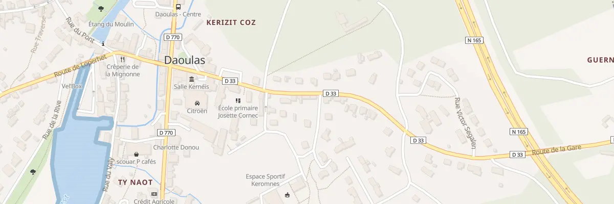 Plan du 15 Rte de la Gare à Daoulas