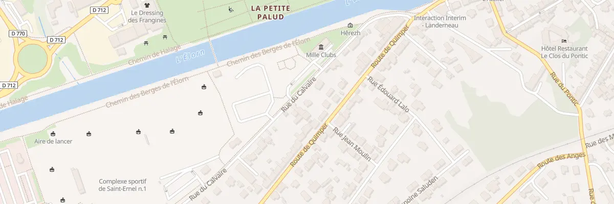 Plan du 21 Rue du Calvaire à Landerneau