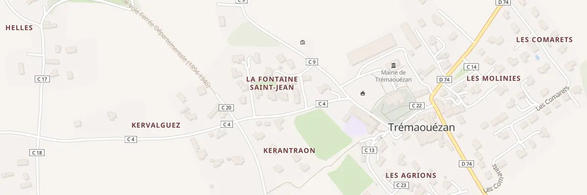Plan du 3 La Fontaine Saint-Jean à Trémaouézan