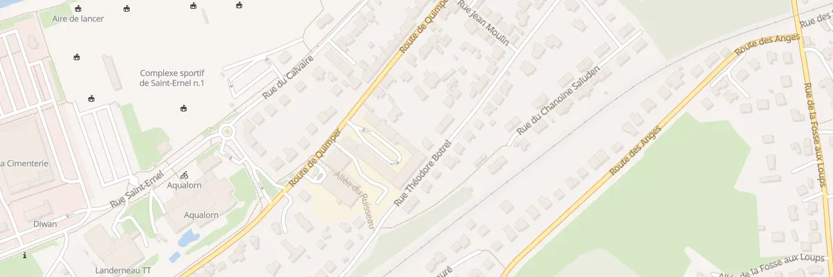 Plan du 34 Rue Théodore Botrel à Landerneau