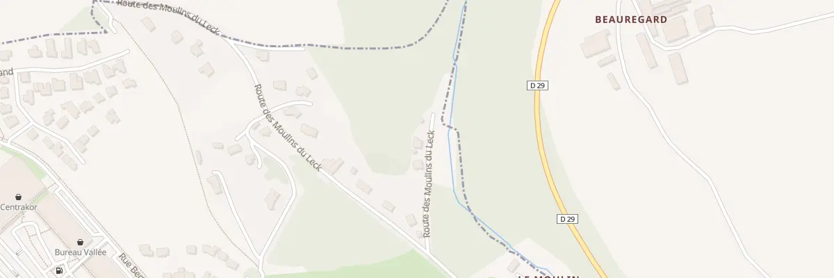 Plan du 677 Rte du Moulin du Leck à Plouédern
