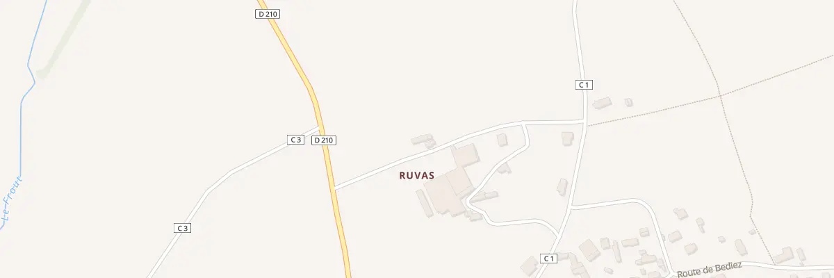 Plan du 99 Ruvas à Tréflez