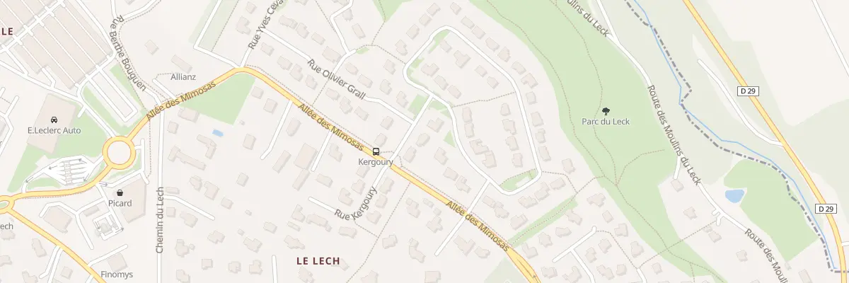 Plan du 4 Rue Benjamin Febvrier à Landerneau