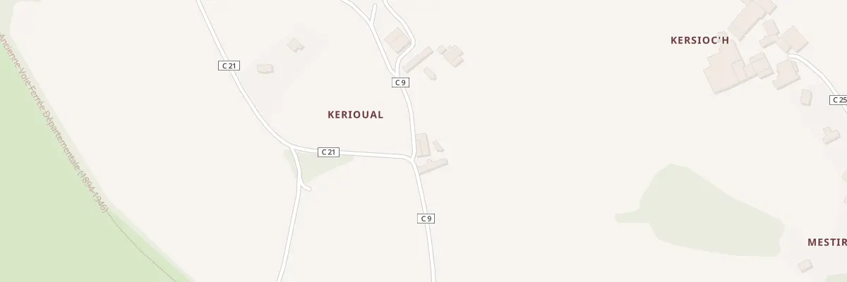 Plan du 2 Kerioual à Trémaouézan