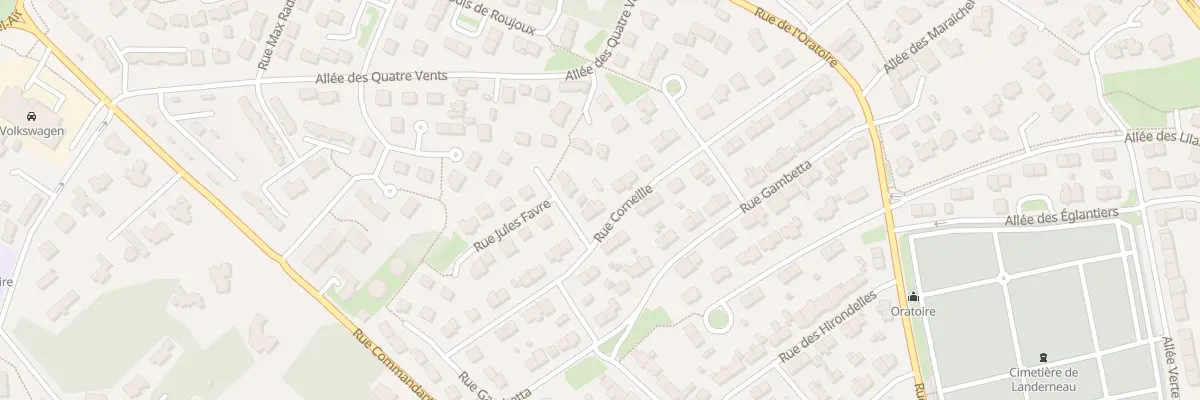 Plan du 26 Rue Corneille à Landerneau