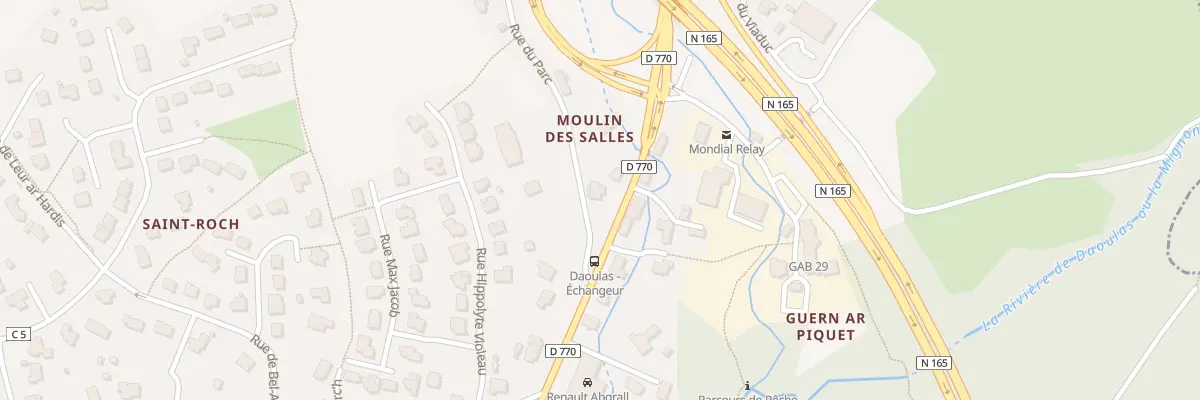Plan du 1 Rue du Parc à Daoulas
