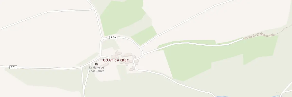 Plan du 5500 Coat Garrec à Argol