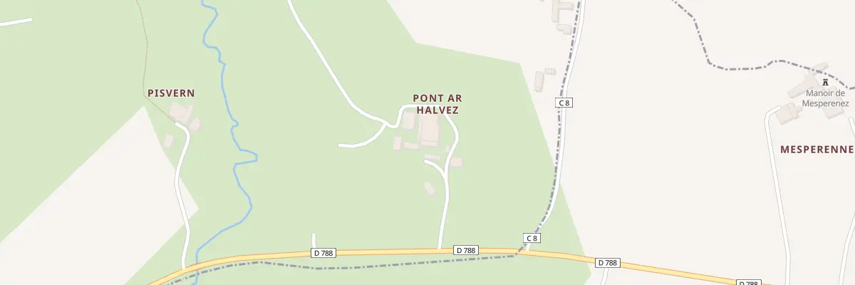 Plan du 224 Pont Ar Halvez à Plouider