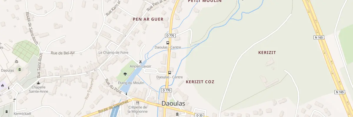 Plan du 7 Rte de Brest à Daoulas
