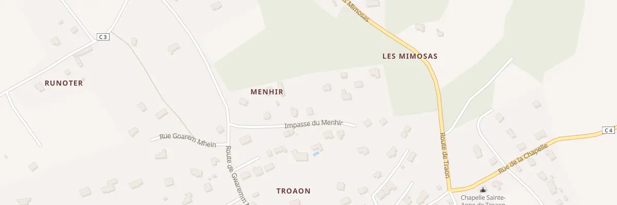 Plan du 133 Imp du Menhir à Hôpital-Camfrout