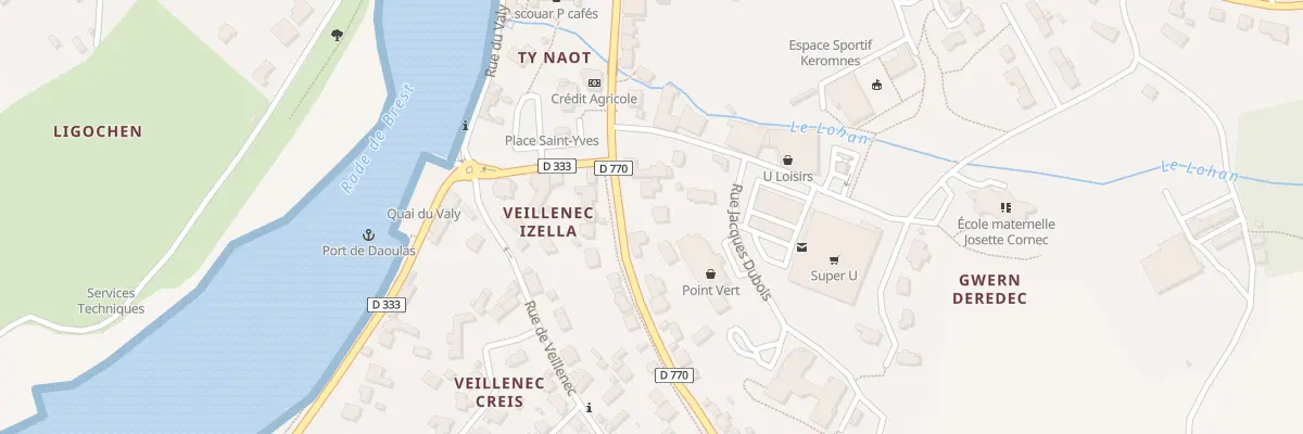 Plan du 26 Rte de Quimper à Daoulas