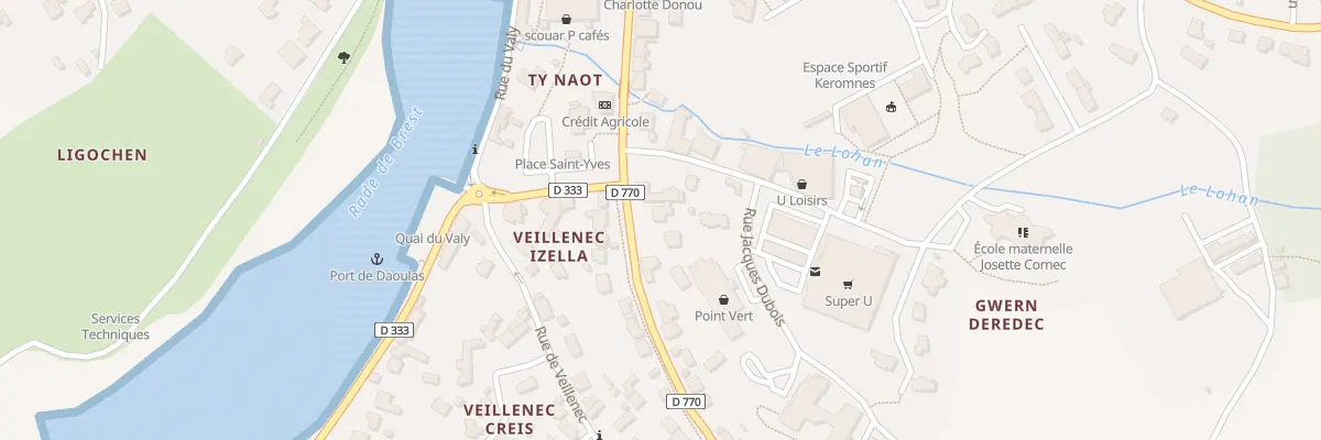 Plan du 24B Rte de Quimper à Daoulas
