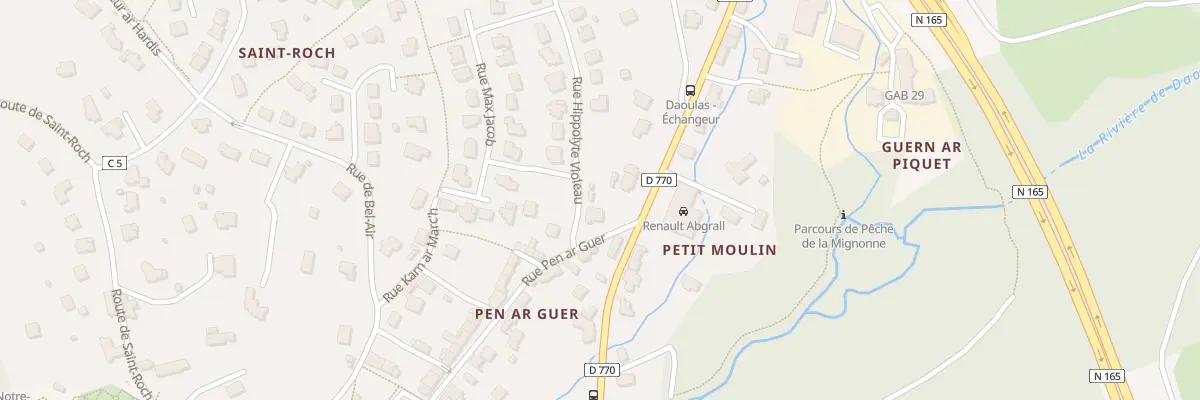 Plan du 46 Rue Pen ar Guer à Daoulas