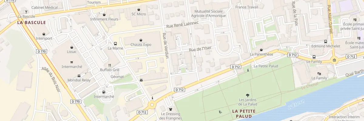 Plan du 5 Rue de l’Yser à Landerneau