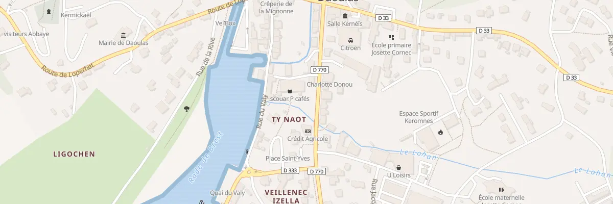 Plan du 17 Rte de Quimper à Daoulas